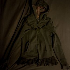 Black Lace Gothic Hoodie